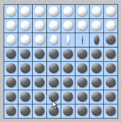 Reversi アプリケーションのカスタマイズされた進捗インジケータ